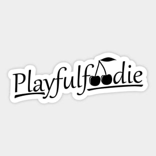 Playfulfoodie text logo Sticker